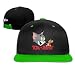 Produktbild Kualday Kid's Tom And Jerry Adjustable Snapback Hip-hop Baseball Cap KellyGreen