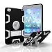 Produktbild iPad Mini 4 Case,3 in1 Rugged Silicone Protective Case with PC PlasticColorful iPad Mini Case, Adjustable Kickstand, Full-body Shock Absorption, High Impact Resistant Hybrid Armor Defender(Black+Grey)