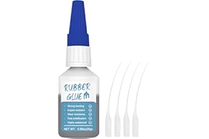 25g Gummikleber Extra Stark Wasserfest, Gummi Kleber Sofortige Bindung, für Gummiprodukte, Reifen, Gürtel, Stiefel, Bastelarbeiten