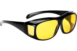 Nattkörningsglasögon män kvinnor polariserade gula glas UV400 anti-bländning