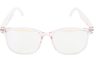 Gugxiom Bluetooth Audio Smart Glasses for Women Men, Blue Light Blocking Bluetooth Glass med öppet öronhögtalare, Röstkontroll, Inbyggd Mikrofon för Musikarbete (2)