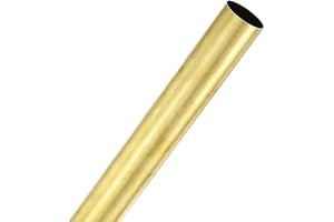 M METERXITY 1-pack 300 mm mässing runt rör, 25 mm OD 0,5 mm väggtjocklek H62 mässing sömlös slang för konstruktion/bearbetnin