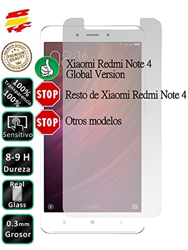 Protector de Pantalla Cristal Templado Vidrio para Xiaomi Note 4 Global Version - Movilrey