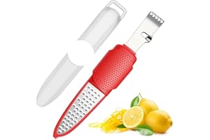 Pisol Râpe et zesteur d'agrumes citron orange, râpe à fromage et légumes pour citron vert, ail, gingembre, chocolat, fruits, compatible avec le lave-vaisselle.…