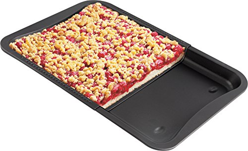 Zenker Ofenblech ausziehbar, rechteckiges Backblech mit Antihaft-Beschichtung zum Kuchenbacken (flexible Maße: 34,5-52 x 33 x 3 cm), Menge: 1 Stück - 2