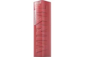 Maybelline New York - Rouge à Lèvres Liquide - Effet Vinyl Brillant - Longue Tenue - SuperStay Vinyl Ink - Teinte : Cheeky (35)