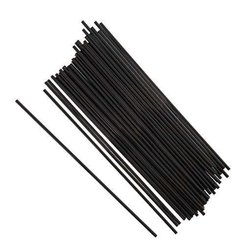 7.5″ Black Sip Straw, Package of 1000 - 3