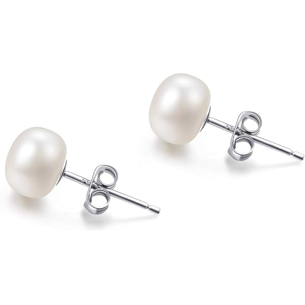 Orecchini Donna in Argento Gold con Perle coltivate Mabina Gioielli