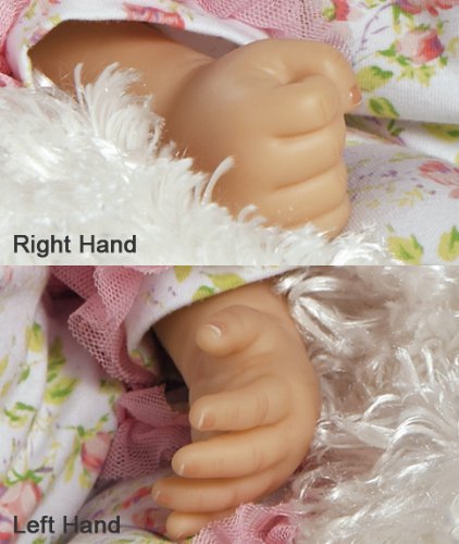 Paradise Galleries Lifelike Realistic Soft Vinyl Weighted 53cm Baby Girl Doll Gift 