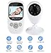 Produktbild Wireless Baby Monitor, Everesta Digital Video Baby Monitore IR Nachtsicht 2.4 Zoll LCD 2 Wege Talk 4 CHs Lullabies Zoom VOX 2.4GHz Temperaturüberwachung Wiederaufladbare Batterie Baby Monitore