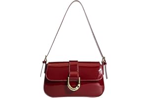 AiNinXun Borsa a Spalla Donna Borsa Piccola Borsetta Ragazza Borsa a Mano Donna Borse Piccole Pelle Borsa Vintage Elegante Borsa Tracolla Shoulder Bag Pochette Cerimonia Hobo Borsa Mezzaluna