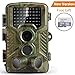 Caméra de Chasse Coolife Caméra de Surveillance Étanche 49 LEDs 16MP 1080P HD 25m Grand Angle 125 ° De Vision Nocturne Traque IR Caméra de Jeu Nocturne Infrarouge