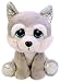 Suki Gifts Lil Peepers Fun Aspen Husky Dog Plush Toy with Silver Sparkle Accents (Small, Grey/White)