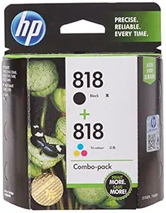 HP 818 Print Cartridge Combo Pack, Black - Twin Pack, Standard