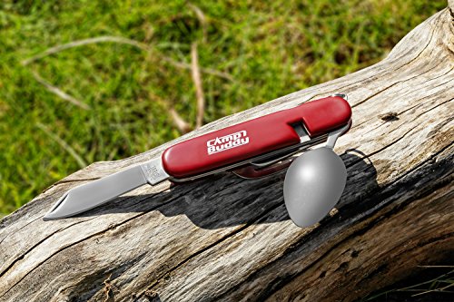 CampBuddy Campingbesteck Aus Edelstahl / Zweiteilig / Mit 5 Besteck-Funktionen - 7