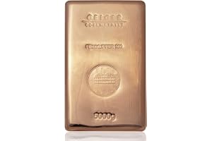 5 kg (5 000 g) .999 Ren koppar bullion stång