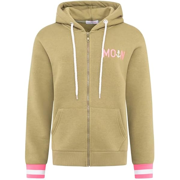 Zwillingsherz Sweatshirt Damen - Kapuzenpulli Happy Vibes, Langarm, Größen S-2XL