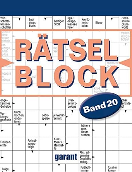 Ratselblock Band 20 Amazon De Garant Verlag Gmbh Bucher Ratselblock Band 20 Amazon De Garant Verlag Gmbh Bucher