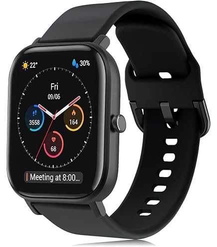 Armband Für Amazfit Bip/Bip 3/Pro – 20 Mm Silikonband Mit Edelstahl-Knopf, Sternenlicht-Farbe