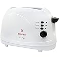 Singer Duo Pop 2 Slice Electric Toaster For Home | Smart Auto Pop Up | 700 Watts | Defrost and Reheat | 7 Brown Levels | Mid-Cycle Cancel Feature | Removable Crumb Tray | 2 Years Warranty | White