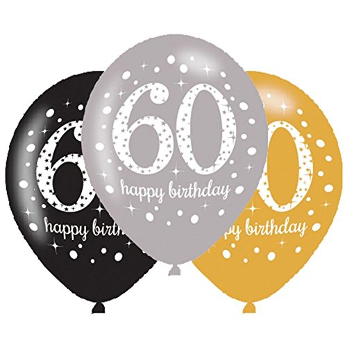 Amscan 9900741 53,3 cm Celebration 60. Latex Luftballons
