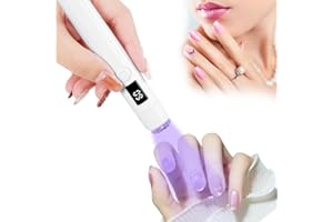 URAQT UV Lampe für Gelnägel, Wiederaufladbar Mini UV Lampe Nägel, Klein Schnell trocknend LED lampe Nageltrockner für gelnäge