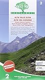 Carta n. 2. Alta valle Susa, alta val Chisone. Carta dei sentieri e stradale scala 1:25.000