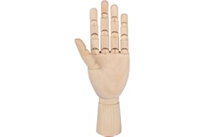 Larcele Hölzerne Menschliche Händ Gliederpuppe Modell Zeichnungs Modell MSMX-04 MEHRWEG (Linke Hand, 12 Zoll)