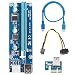 Produktbild InvocBL PCI-E Riser Express-Kabel (1 x auf 16 x PCI-E, 6-polig, USB 3.0)