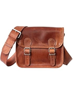 PAUL MARIUS Umhängetasche Größe S Ledertasche Beuteltasche Schultertasche Braun LA SACOCHE