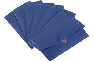 CCOMAGE 10Pcs Paper Invitation Envelopes 17.5x11cm Gift Card Envelope with Heart Clasp for Christmas Wedding Birthday Invitation Valentine's Day