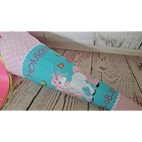 #176 Einhorn Schultüte Stoff + Papprohling + als Kissen verwendbar