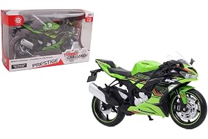 TURBO CHALLENGE - Kawasaki Ninja Moto - Die Cast - 029934-1/12 - frihjul fordon - grön - metall - barnleksak - bil - present - födelsedag - miniatyr - från 3 år