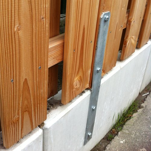 Pfostenträger für Winkelstützen, L-Randsteine - 3