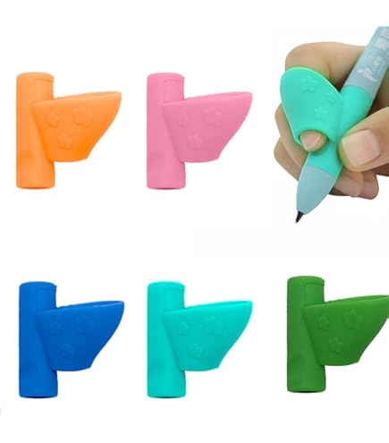 Set 16 Impugnature Per Matita Bambini | In Silicone | Correzione Postura Scrittura | Anti Fatica - Foto 2