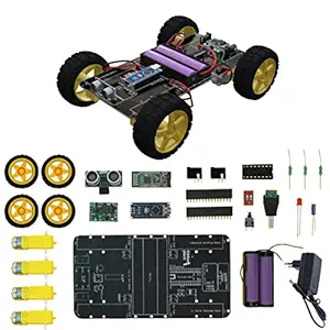 ThinkerPlace STEM Obstacle Avoiding Bluetooth DIY Robotics Kit for kids | Toys for 12+ years, 13+ years, 14+ years, 15+ years | Learn Coding, Robotics and Electronics | STEM learning Toys for boys & girls | Science Kit (without 3D Case & Tool Kit)