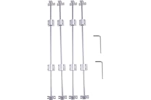CNCYEAH 4 pezzi albero lineare da 550 mm orizzontale Ø 8 mm guida lineare albero di precisione cuscinetto lineare + 8 blocchi cuscinetti SCS8UU + 8 supporti SK8 + 2 chiavi inglesi set di guide