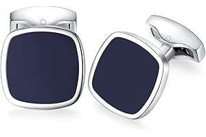 HONEY BEAR Boutons de Manchette pour Hommes Carré, pour Mariage Affaires