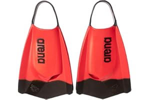 Arena Unisex Adult Powerfin Pro II Swim Training Fins Men and Women Silicone Short Blade Flippers Left/Right Customized