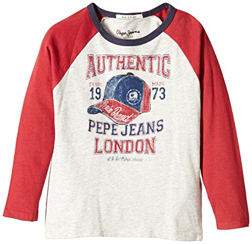 Pepe Jeans Baby-Boys Tyrone Kids Polo Shirt, Grey (Ecru), 18-24 Months (Manufacturer Size: 2)