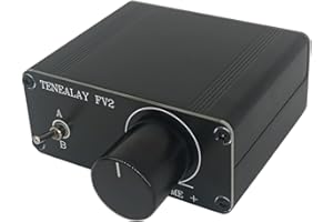 TENEALAY Commutateur Audio HiFi RCA A/B, préamplificateur Passif, préampli Audio stéréo, réglage du Volume avec Alps RK27