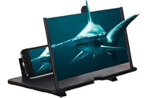 Ozkak Agrandisseur Ecran Telephone Portable 12 '' Loupe pour Films, vidéos et Lecture amplificateur d'écran pour Tous Les Smartphones
