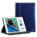 Produktbild Neues iPad 9.7 2017 Hülle, ESR® Intelligent Bildserie Cover Unternehmen Stil Case PU Ledertasche mit Auto aufwachen / Schlaf Funktion Schutzhülle für Neue iPad 9.7 Zoll 2017 (Blau)