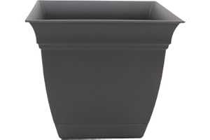 The HC Companies planters, Warm Gray, 12"