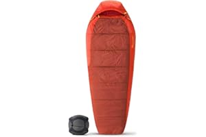 ‎SEA TO SUMMIT SEA TO SUMMIT - Hamelin Schlafsack aus Kunstfaser Regular (–1 °C) - Konturiert - Free-Flow-Reißverschluss - Revive Loft-Isolierung - RCS-Recyclingmaterialien - Camping & Wanderungen - Rot - 1.124 g