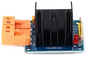 VIKYE Modulo di azionamento del motore LMD18200, scheda di azionamento del motore H-Bridge a velocità regolabile 3A 75W, modulo di controllo del movimento con indicazione di potenza