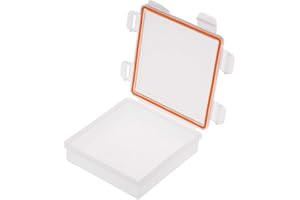 FESJOY Gamogo Caja de Almacenamiento de batería a Prueba de Agua Soporte de batería Estuche Protector 4 Ranura 18650 Batería Estuche rígido Fuerte Transparente