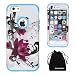 Produktbild iPhone 6S / iPhone 6 Case, DRUnKQUEEn [Shockproof] Dual-layer Hybrid Lotus Flower Protective Case Cover for iPhone6 iPhone6S - Blue