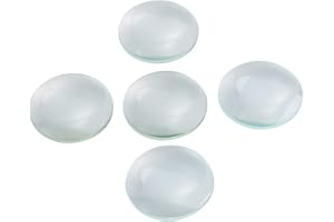 UKCOCO 5pcs Double Convex Glass Lens Optische Linse 50mm Durchmesser 100mm Brennweite für Labors