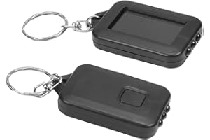 Othmro 10Pcs Mini Portachiavi Torcia Elettrica, Solare Luminoso Bianco Portachiavi Portatile Ultra Luminoso Piccolo LED Potenza Energetica LED Carino Stile Quadrato Lam per Campeggio Viaggi All'aperto